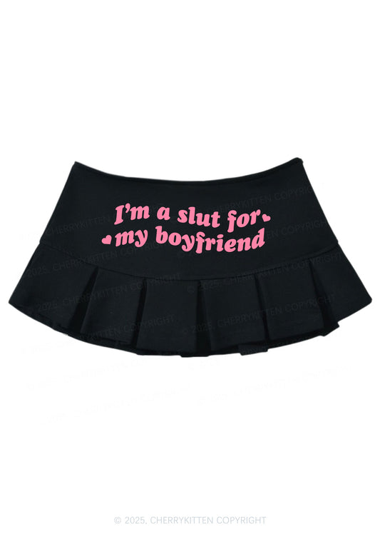 Slxt For My BF Valentine's Day Y2K Mini Pleated Skirts Cherrykitten