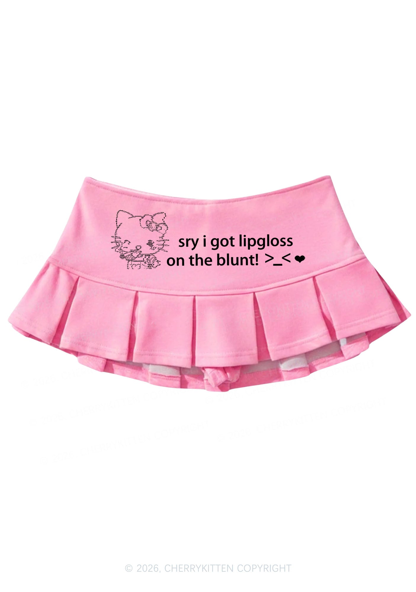 Sorry About Lipgloss Y2K Mini Pleated Skirts Cherrykitten