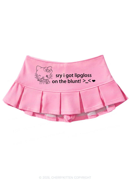 Sorry About Lipgloss Y2K Mini Pleated Skirts Cherrykitten