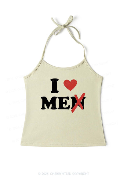 Love Me Not Men Y2K Halter Neck Cami Cherrykitten