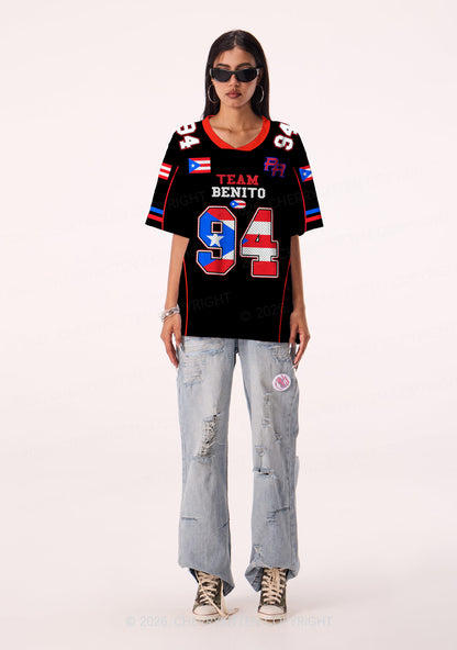 Black Team Bunny Y2K Sport Jersey Shirts Cherrykitten