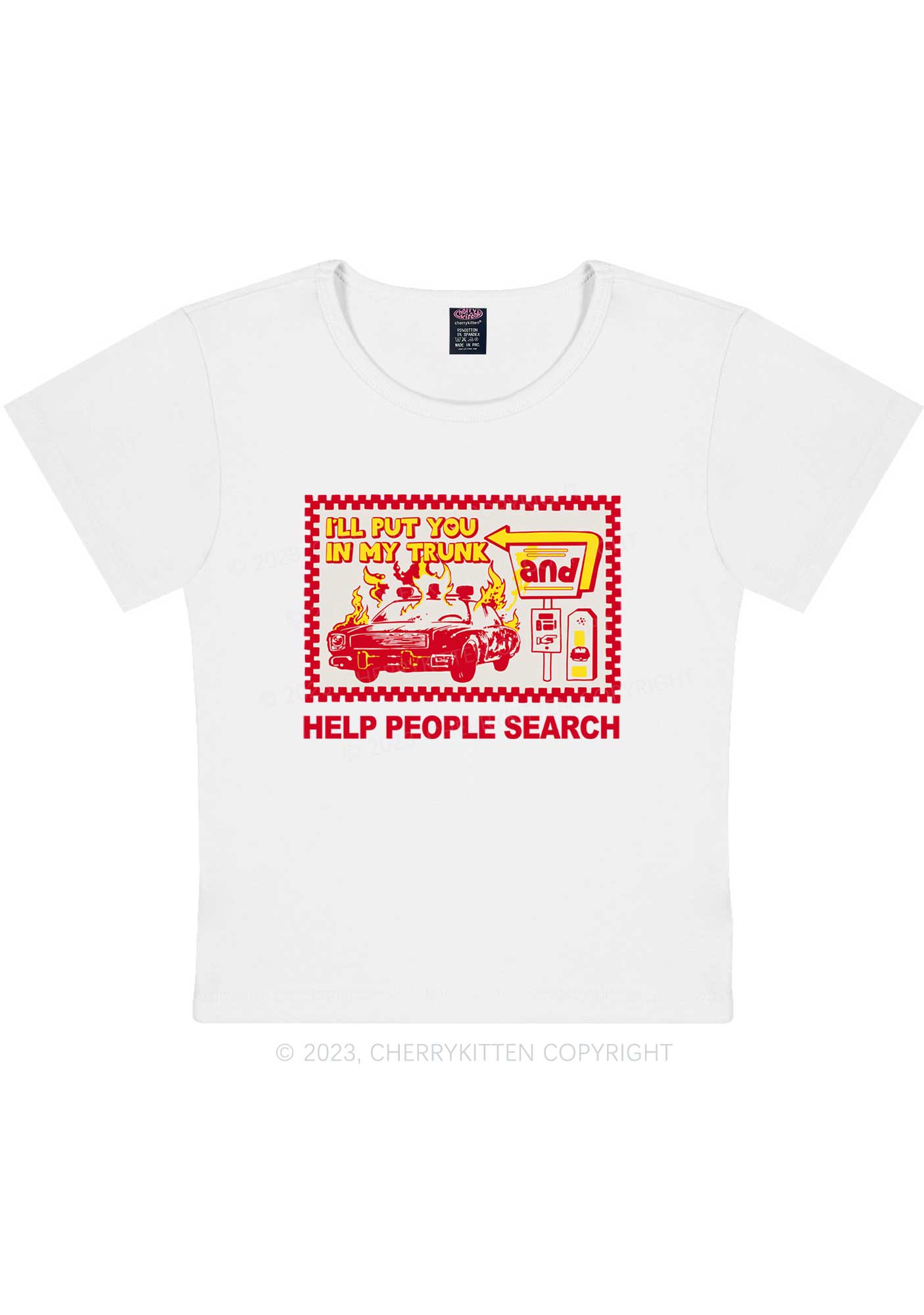 Curvy Put You In My Trunk Y2K Baby Tee Cherrykitten