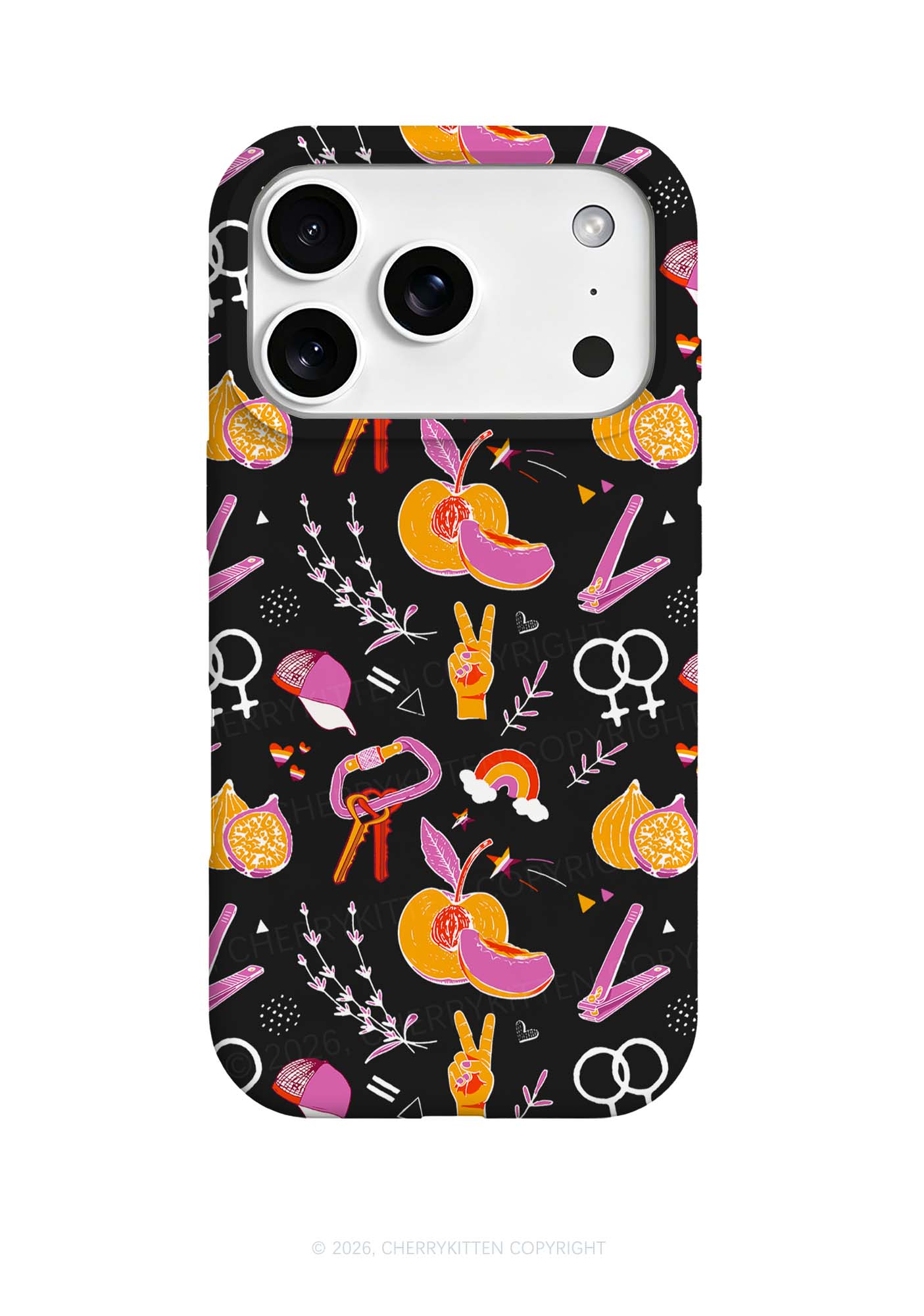 Lesbian Symbols Pride Y2K Phone Case Cherrykitten