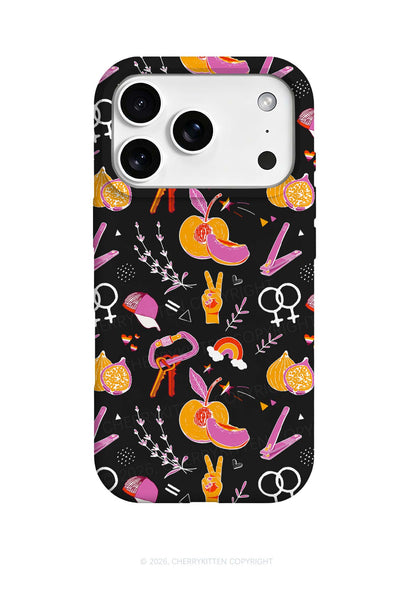 Lesbian Symbols Pride Y2K Phone Case Cherrykitten