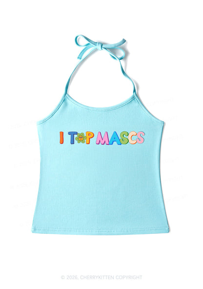 I Top Mascs Pride Y2K Halter Neck Cami Cherrykitten
