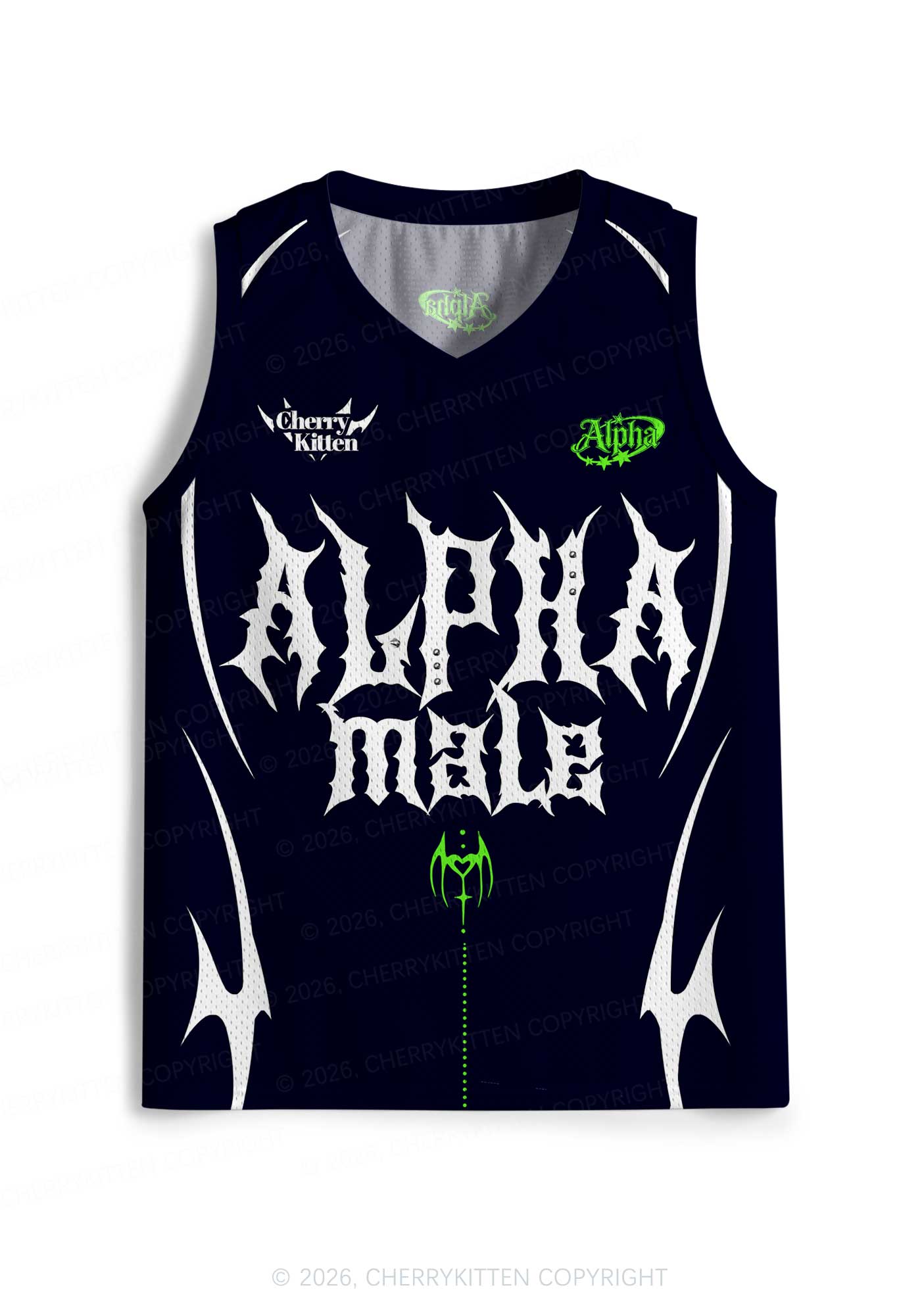 Punk Alpha Male Pride Y2K Sport Jersey Tank Cherrykitten