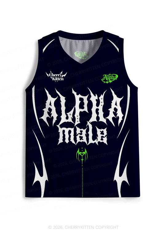 Punk Alpha Male Pride Y2K Sport Jersey Tank Cherrykitten