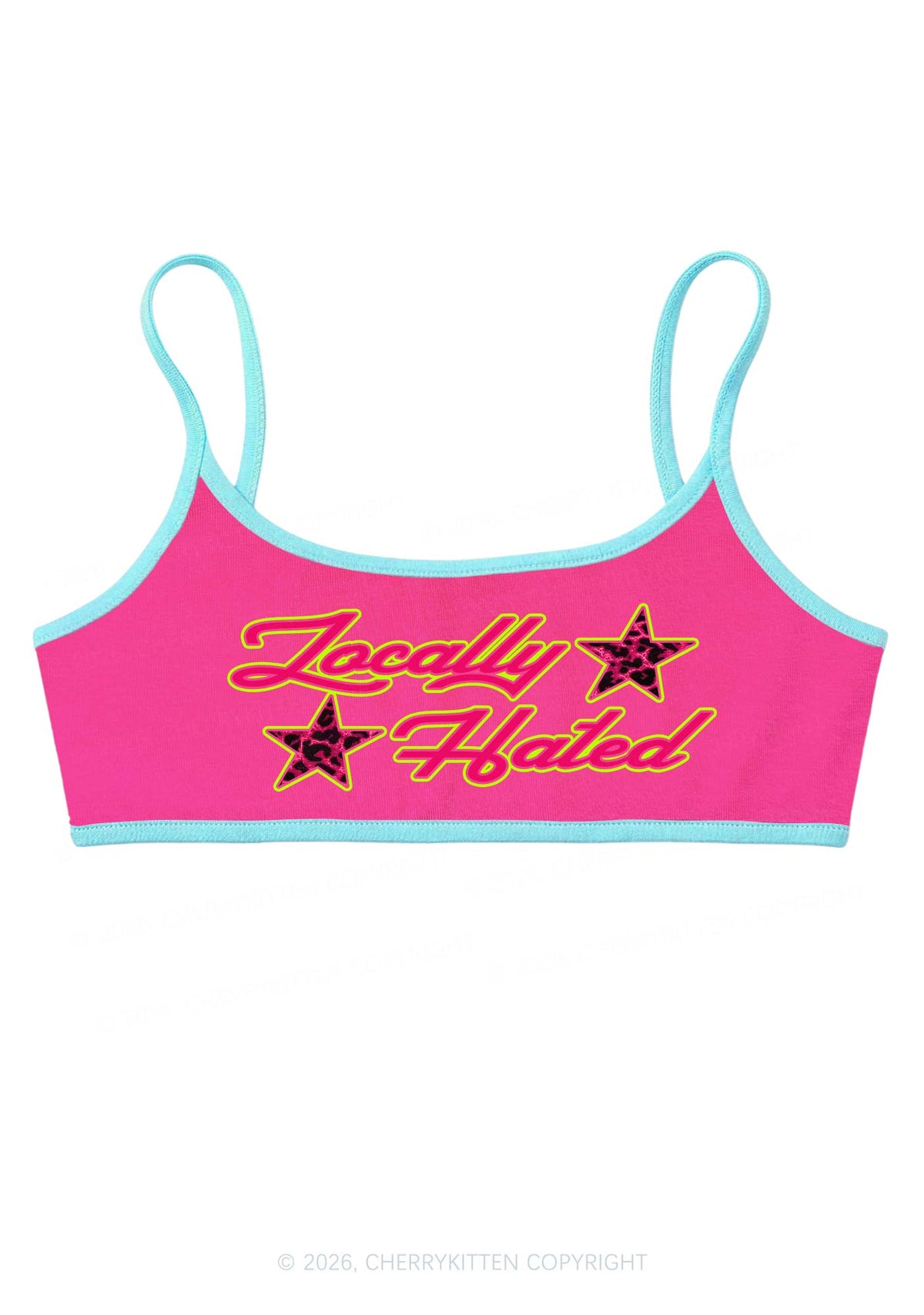 Locally Hated Star Y2K Super Crop Cami Cherrykitten