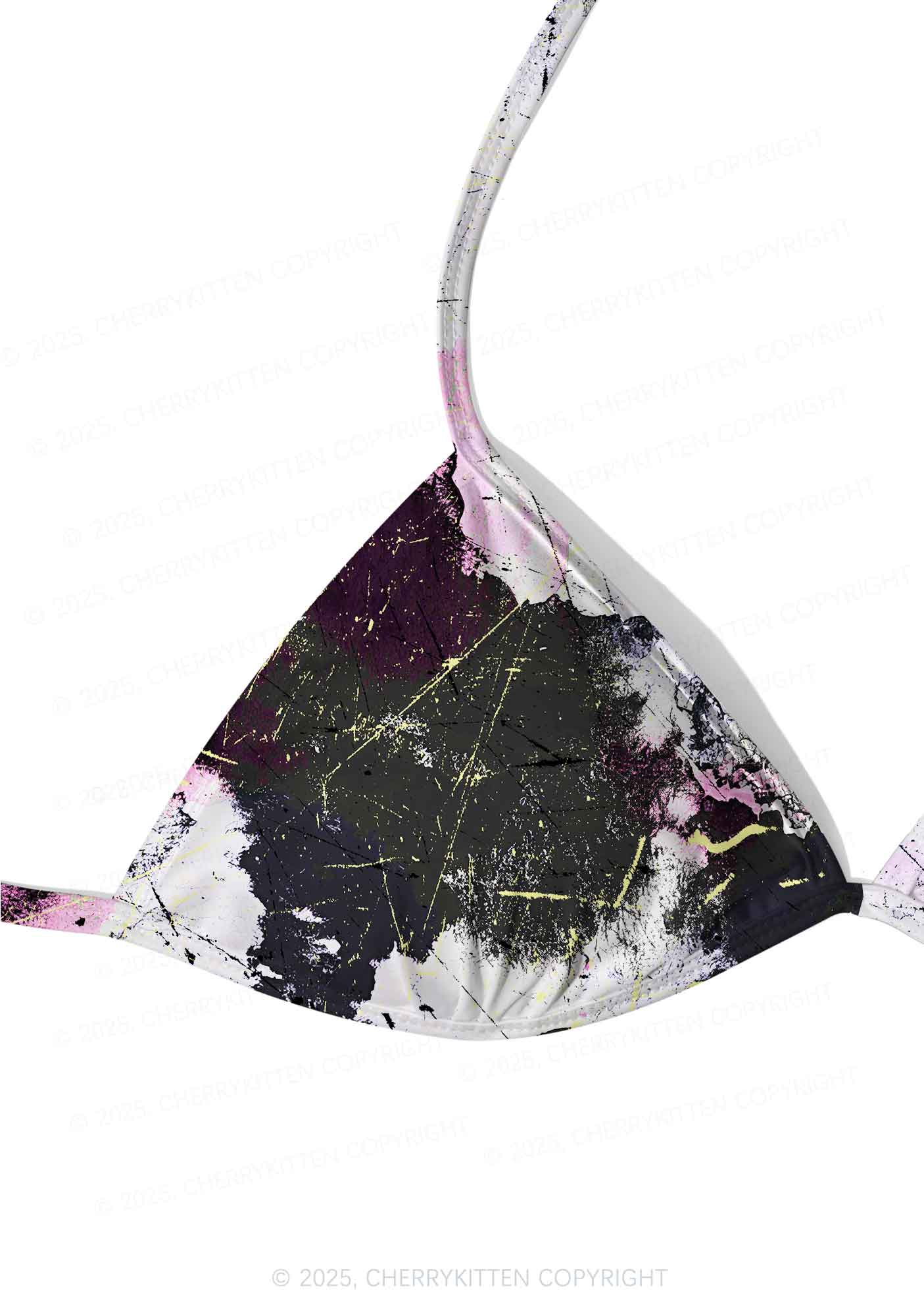 Ink Graffiti Y2K Print Bikini Set Cherrykitten