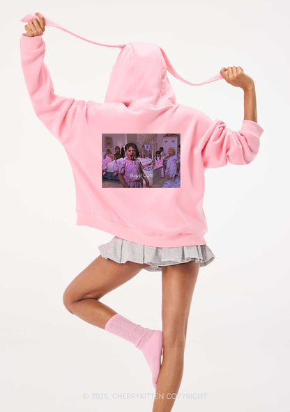 Boys Ugh Y2K Bunny Ear Zip Hoodie Cherrykitten