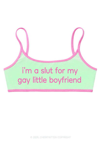 Slxt For My Gay BF Pride Y2K Super Crop Cami Cherrykitten