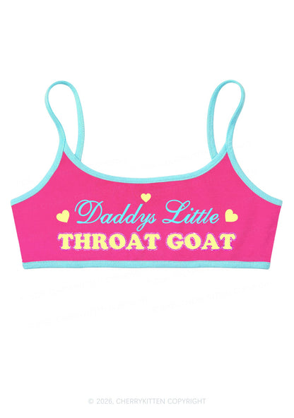 Daddys Little Throat Goat Y2K Super Crop Cami Cherrykitten