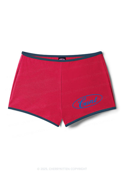 Oval Cxxt Y2K Contrast Mini Shorts Cherrykitten