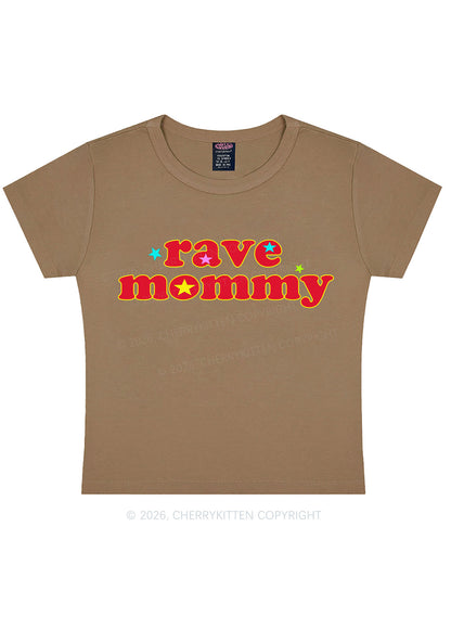 Rave Mommy Y2K Baby Tee Cherrykitten