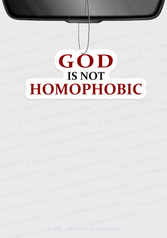 God Is Not Homophobic Pride 1Pc Y2K Car Air Freshener Cherrykitten