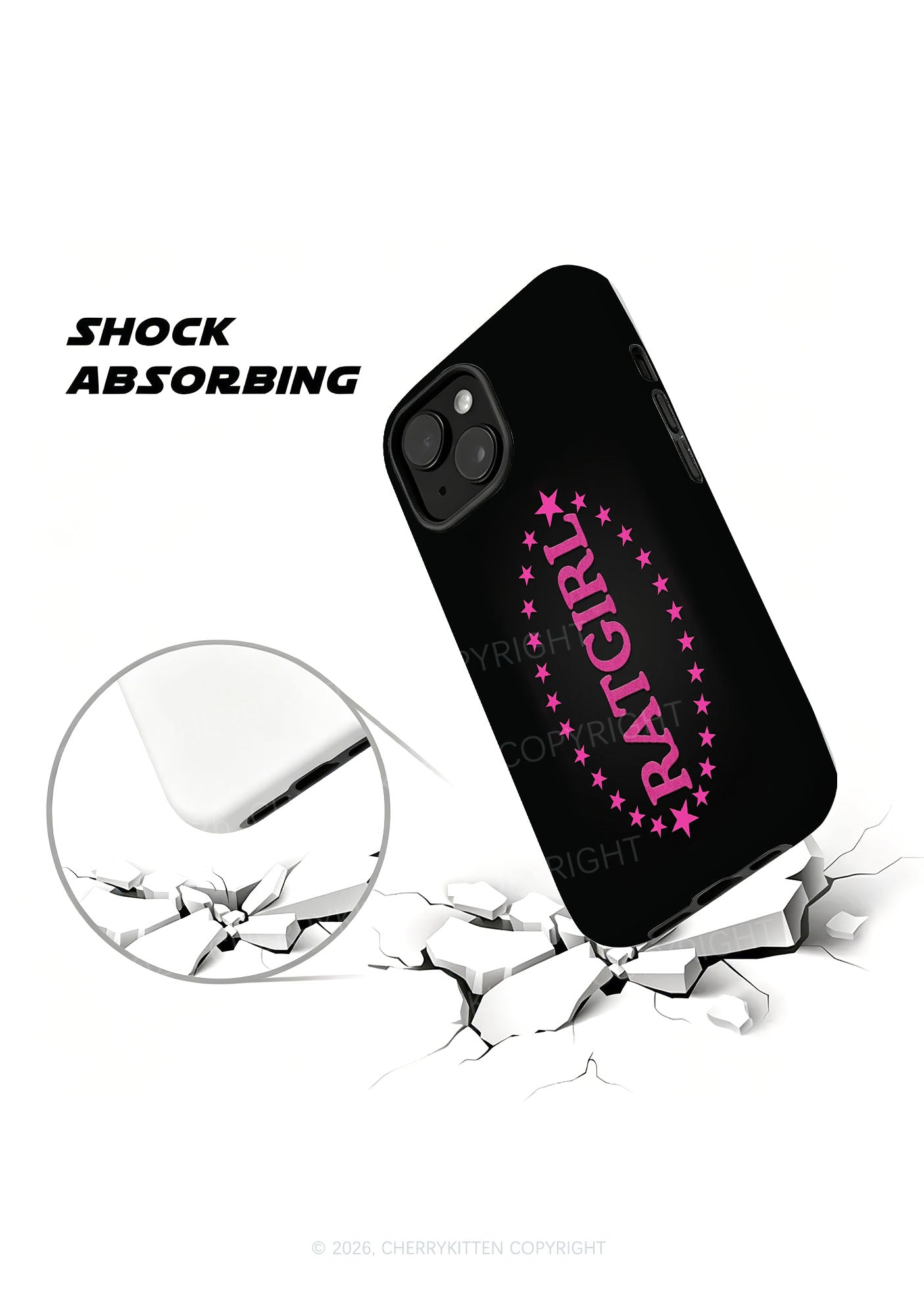 Ratgirl Star Y2K Phone Case Cherrykitten
