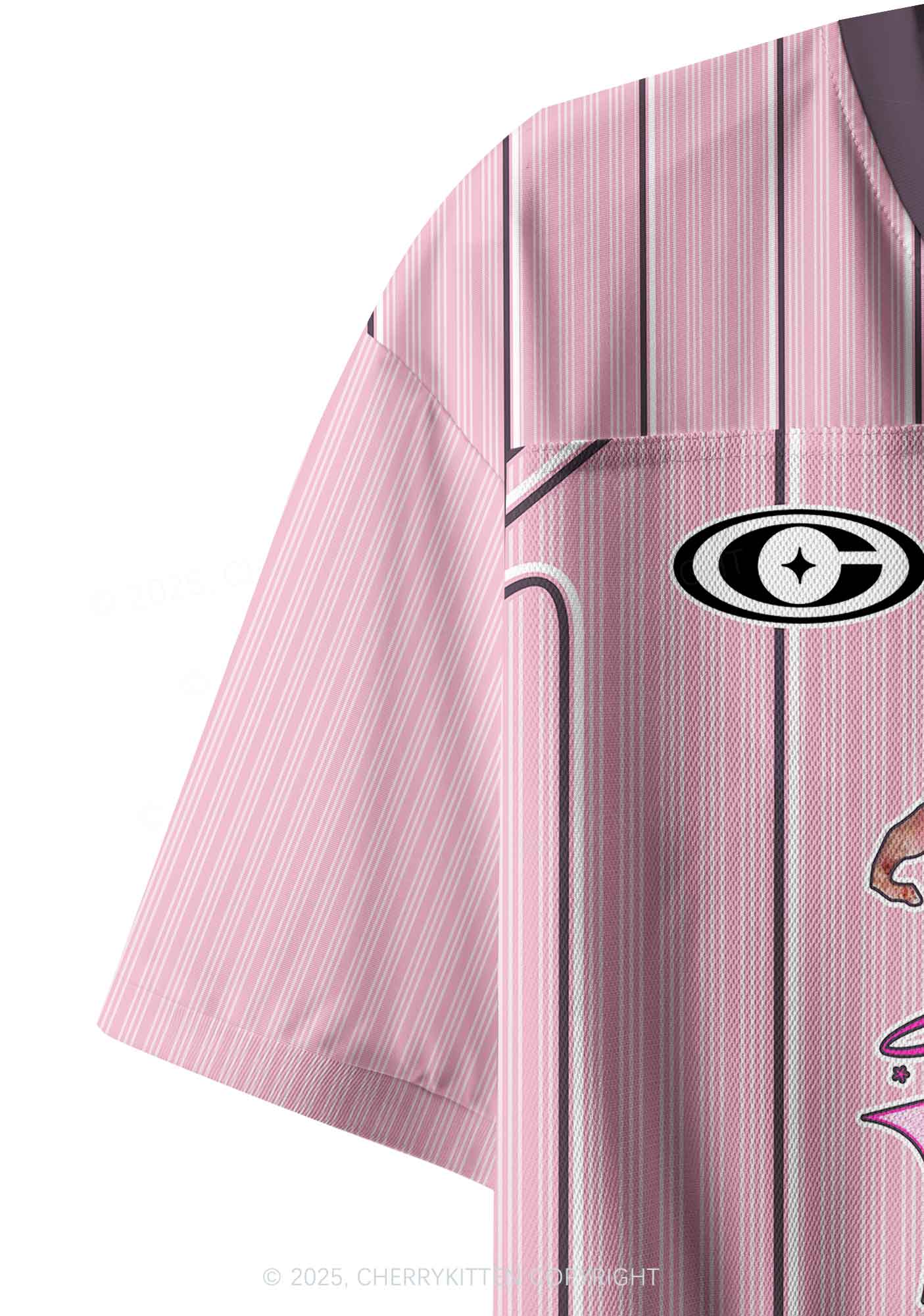 Custom Pink Ratz Y2K Crop Sport Jersey Shirts Cherrykitten