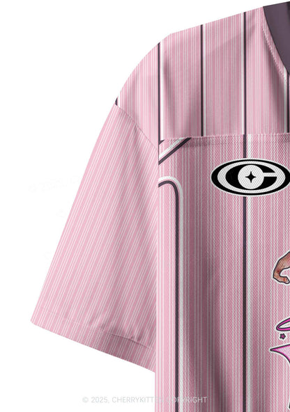 Custom Pink Ratz Y2K Crop Sport Jersey Shirts Cherrykitten