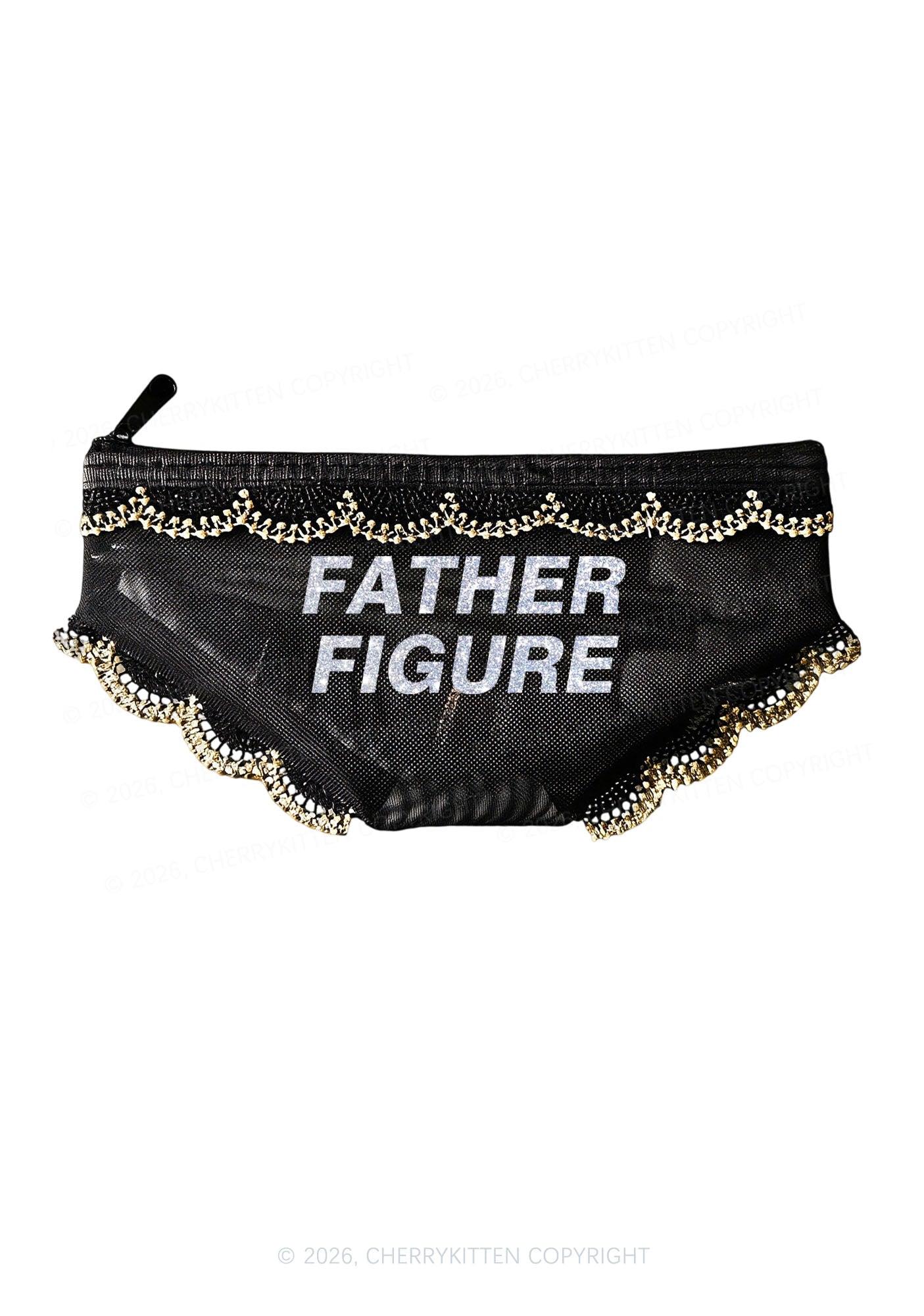 Glitter Father Figure Y2K Briefs Shape Cosmetic Pouch Cherrykitten