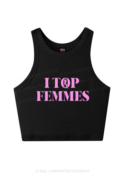 I Top Femmes Pride Y2K Crop Tank Top Cherrykitten