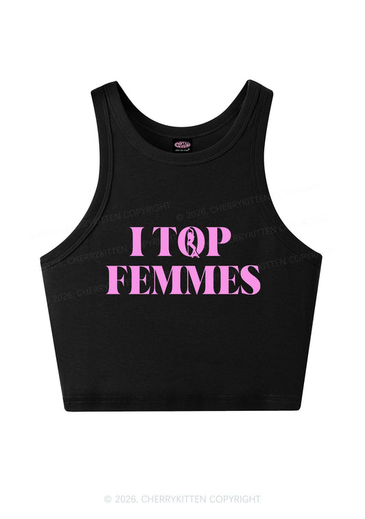 I Top Femmes Pride Y2K Crop Tank Top Cherrykitten