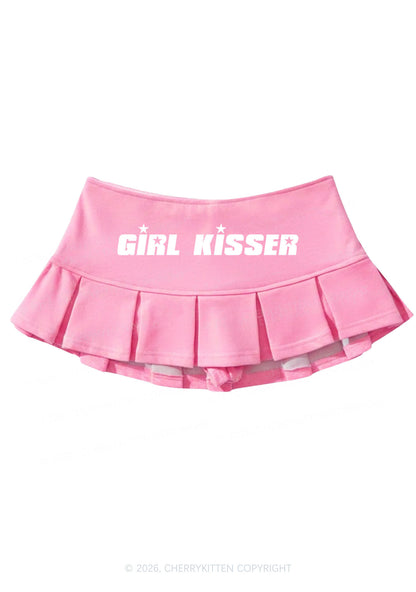 Girl Kisser Pride Y2K Mini Pleated Skirts Cherrykitten
