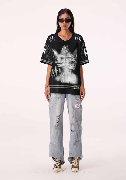 Halloween Two Head Monster Y2K Sport Jersey Shirts Cherrykitten