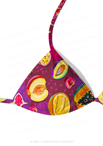 Colorful Fruits Y2K Print Bikini Set Cherrykitten
