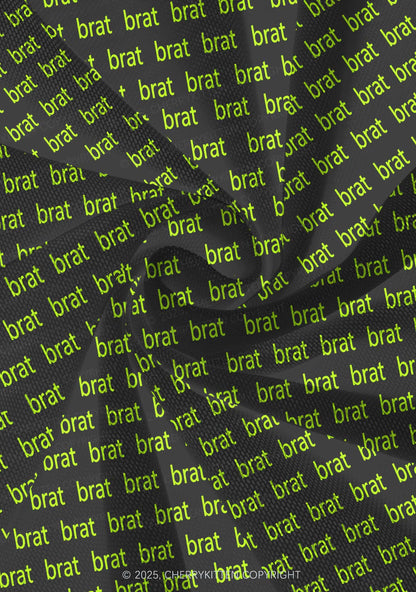 Green Brat Y2K Mesh Slip Dress Cherrykitten