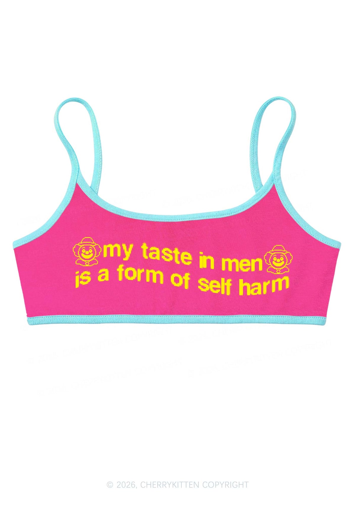 My Taste In Men Y2K Super Crop Cami Cherrykitten