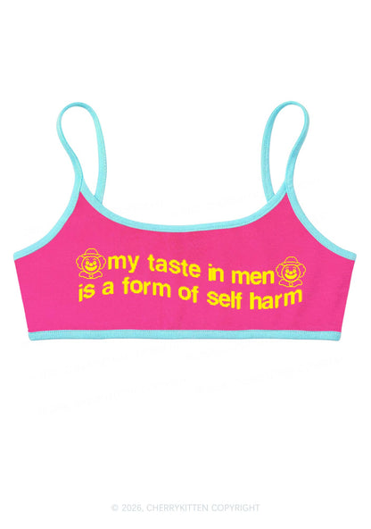 My Taste In Men Y2K Super Crop Cami Cherrykitten