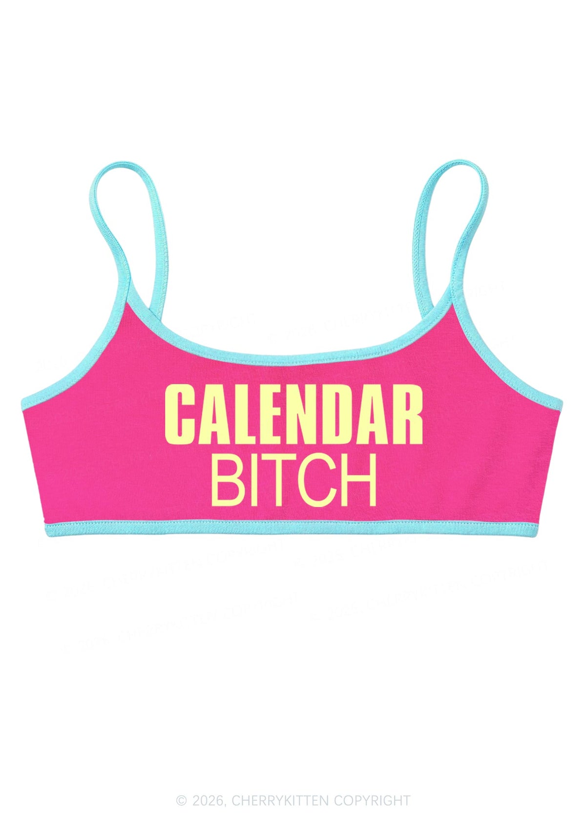 Calendar Bxxch Y2K Super Crop Cami Cherrykitten