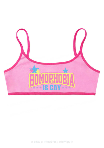 Homophobia Is Gay Pride Y2K Super Crop Cami Cherrykitten