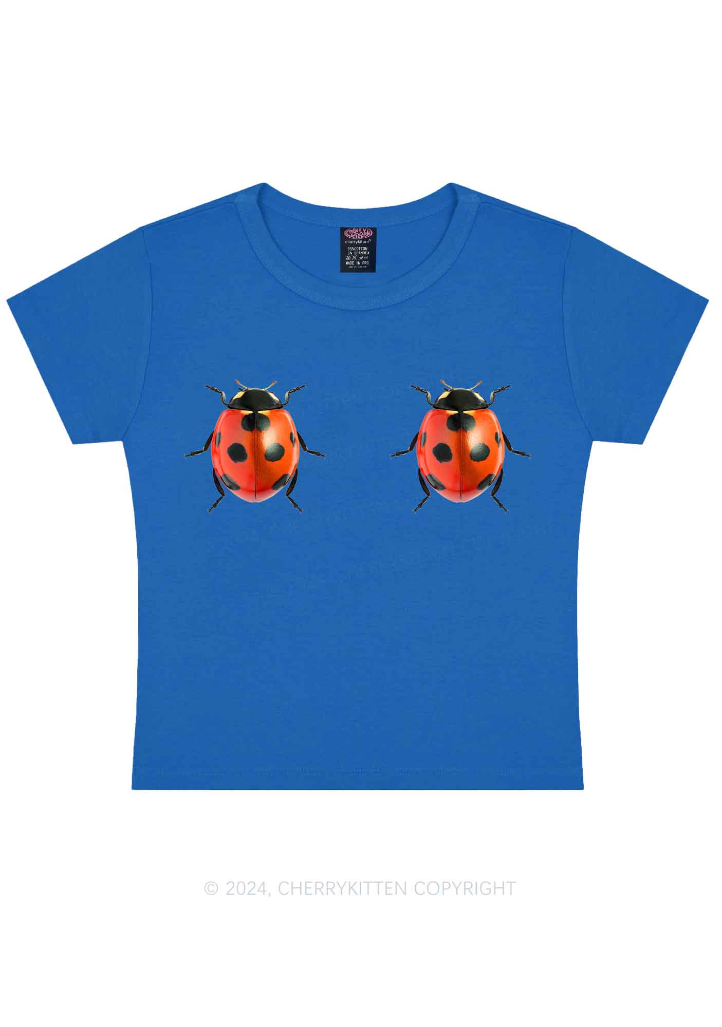 Ladybugs Y2K Baby Tee Cherrykitten