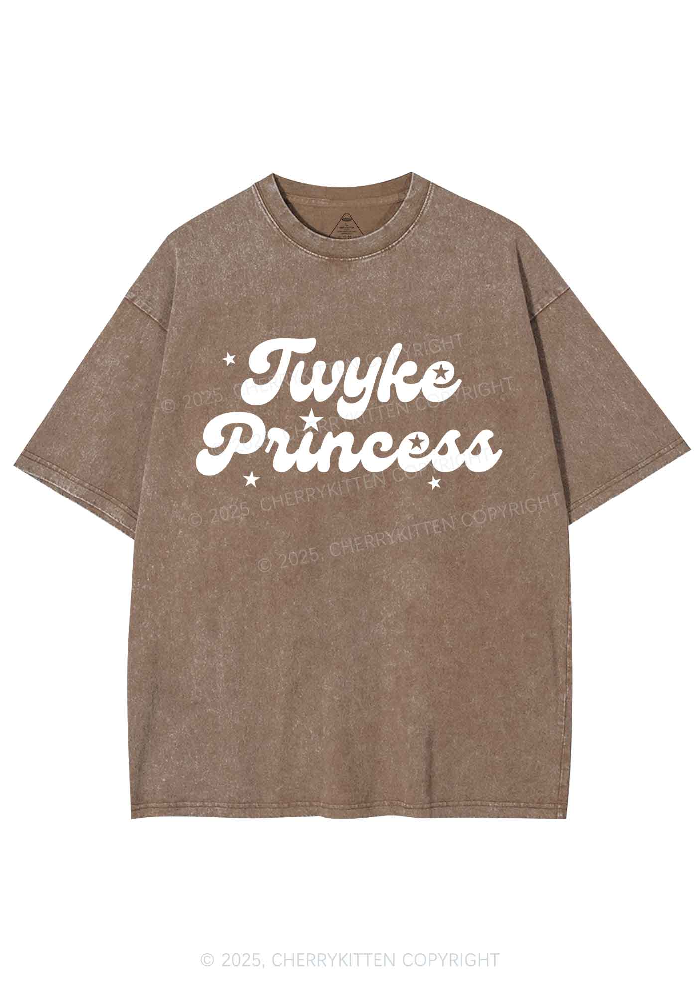 Twyke Princess Pride Y2K Shirts Washed Tee Cherrykitten