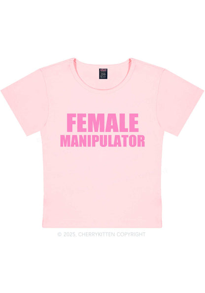 Female Manipulator Y2K Baby Tee Cherrykitten