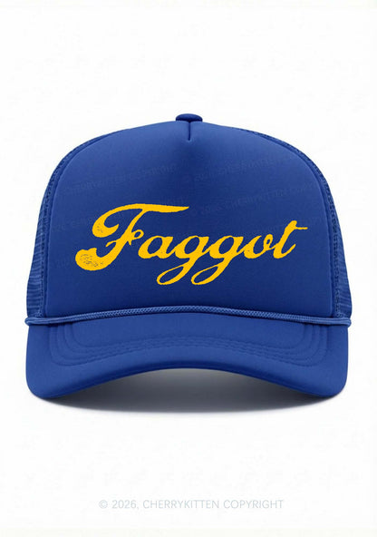 Faggot Art Pride Y2K Trucker Hat Cherrykitten