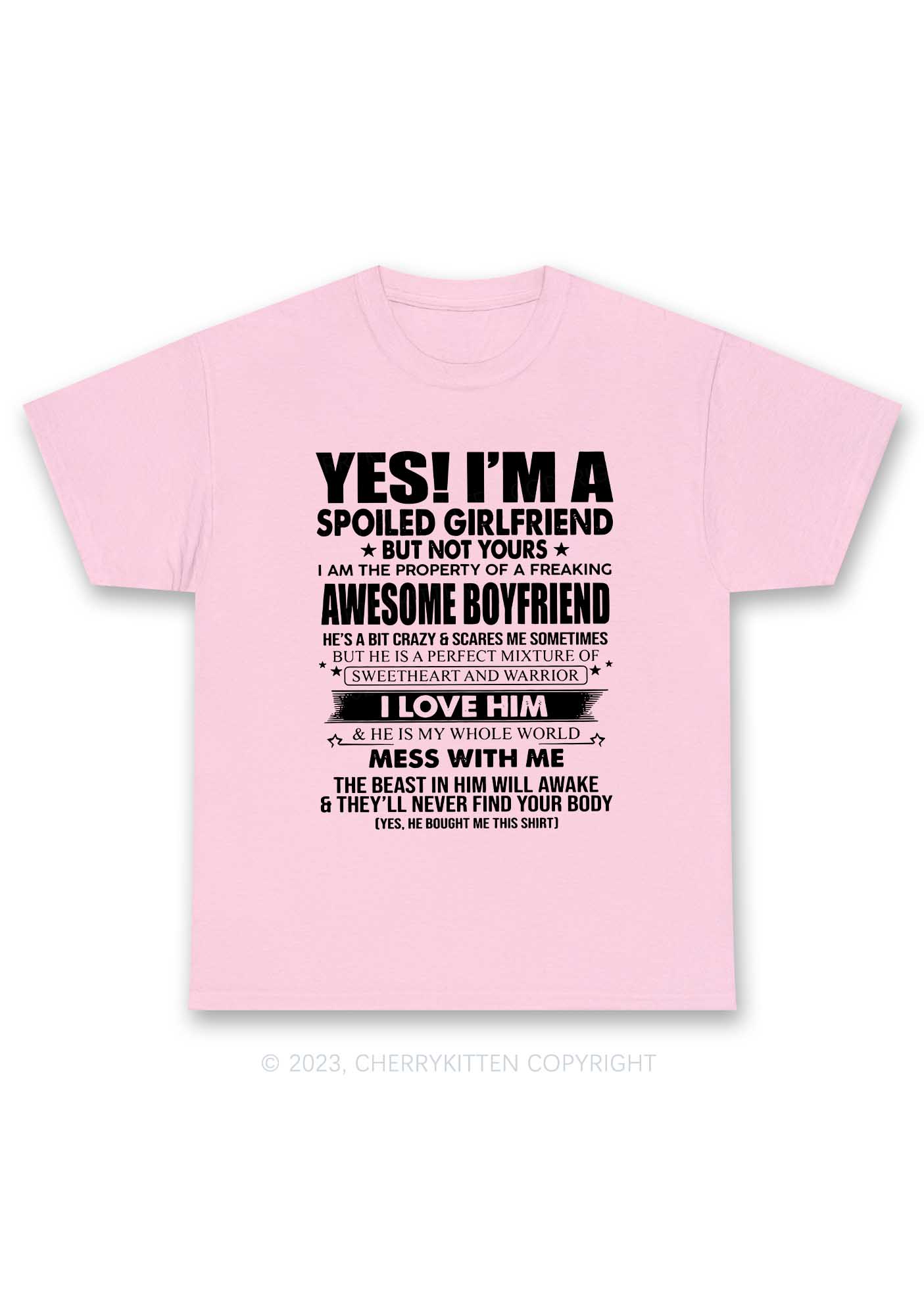 Spoiled Girlfriend Y2K Chunky Shirt Cherrykitten