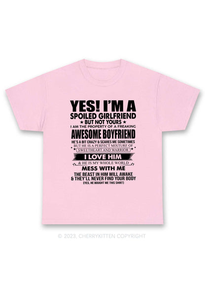 Spoiled Girlfriend Y2K Chunky Shirt Cherrykitten