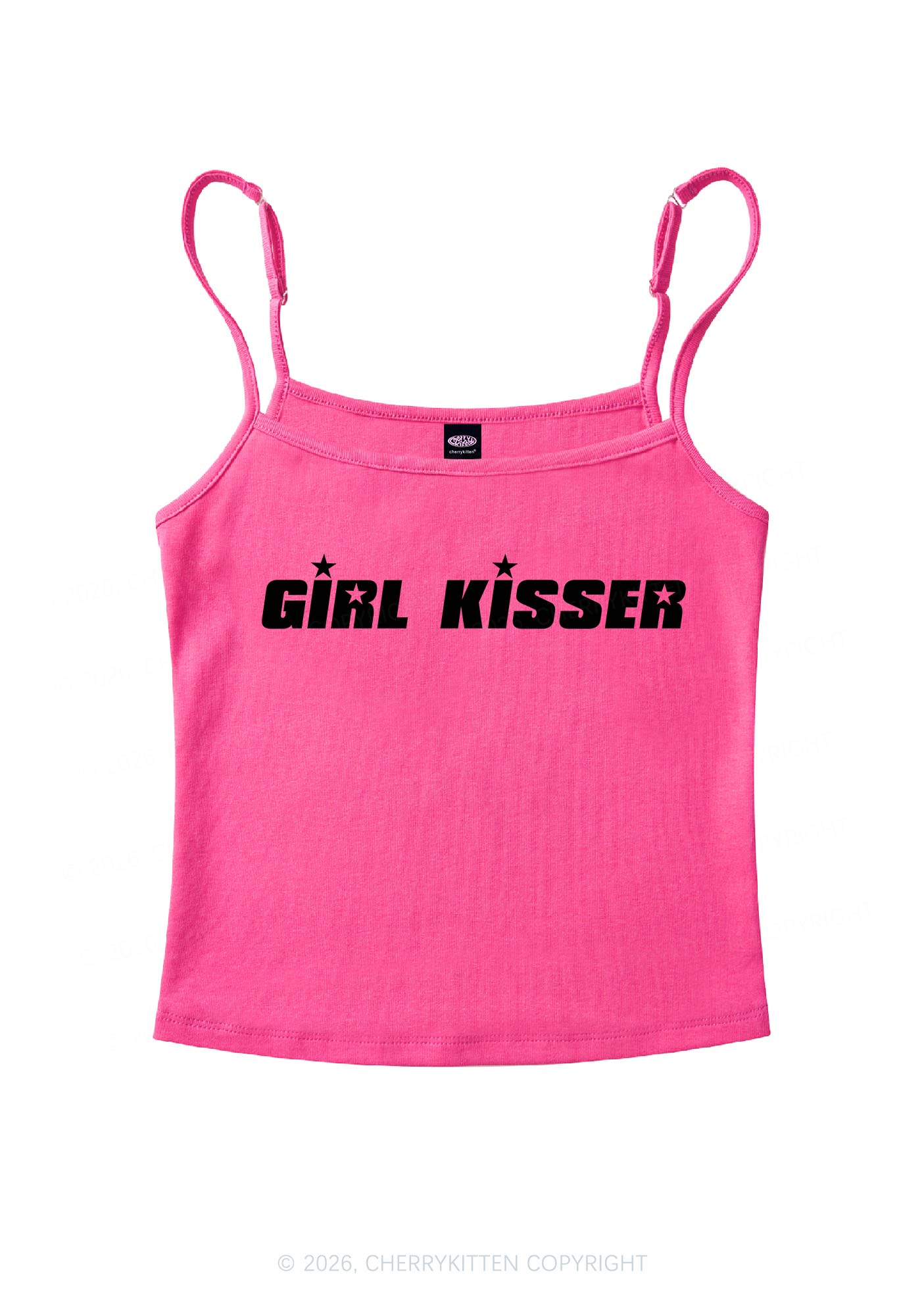 Girl Kisser Star Pride Y2K Spaghetti Strap Cami Cherrykitten