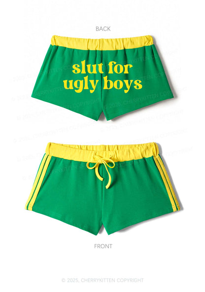 Slxt For Ugly Boys Y2K Drawstring Mini Shorts Cherrykitten