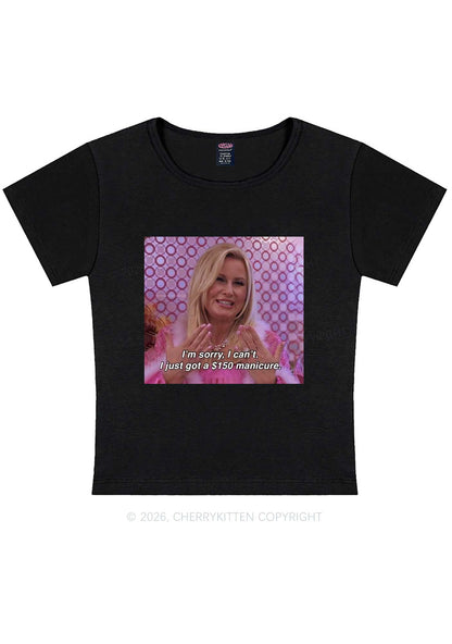I Just Got Manicure Y2K Baby Tee Cherrykitten