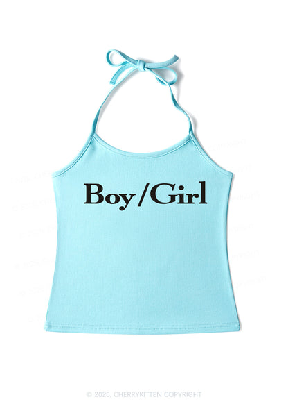 Boy Or Girl Pride Y2K Halter Neck Cami Cherrykitten