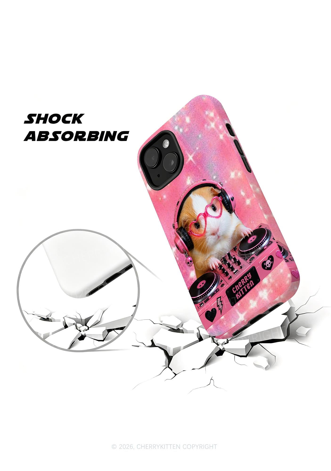 DJ Guinea Pig Y2K Phone Case Cherrykitten