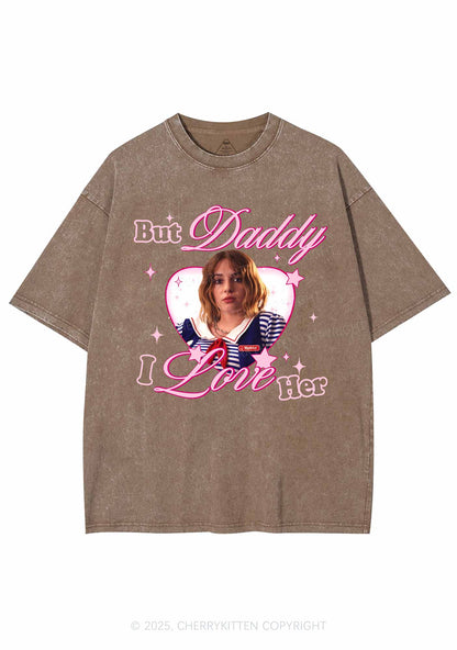 Daddy I Love RB Pride Y2K Shirts Washed Tee Cherrykitten
