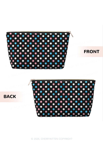 Trans Dots Pride Y2K Makeup Bag Cherrykitten
