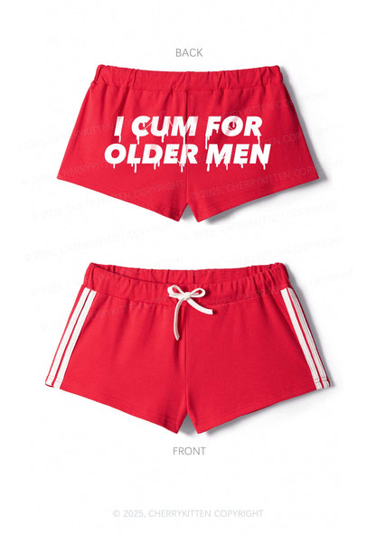 Come For Older Men Y2K Drawstring Mini Shorts Cherrykitten