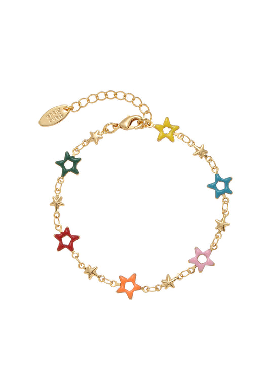 Y2K Colorful Vintage Star Bracelet Cherrykitten