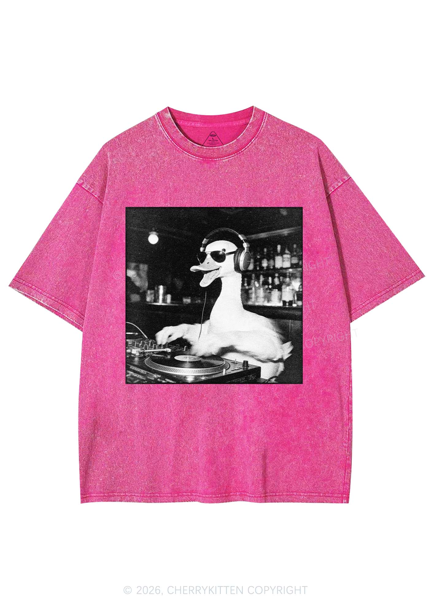 DJ Duck Y2K Shirts Washed Tee Cherrykitten