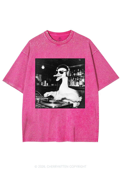 DJ Duck Y2K Shirts Washed Tee Cherrykitten